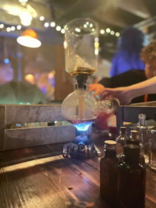 The Cauldron in Edinburgh - bunsen burner