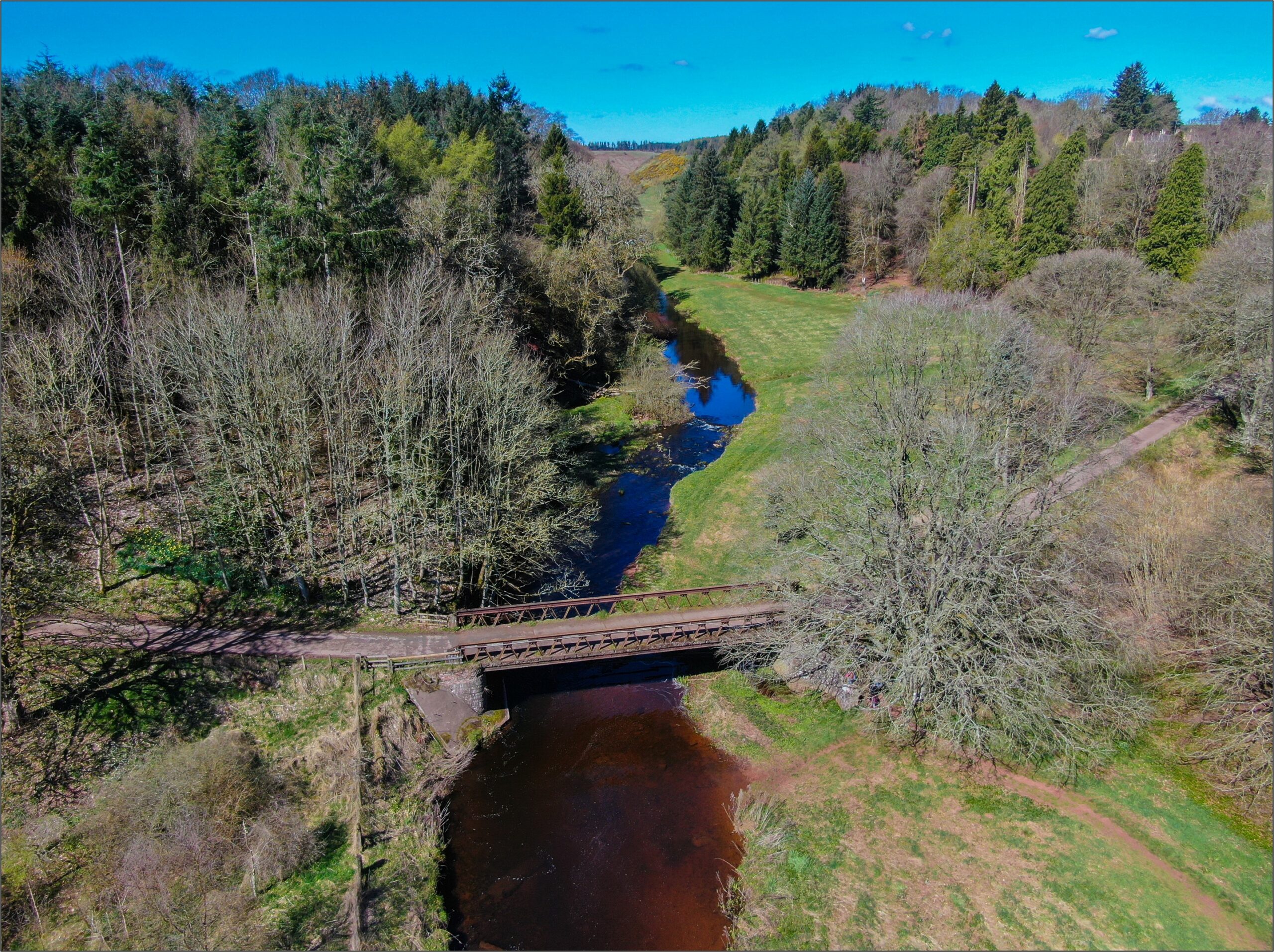 The property has double bank fishing on the Blackadder Water.