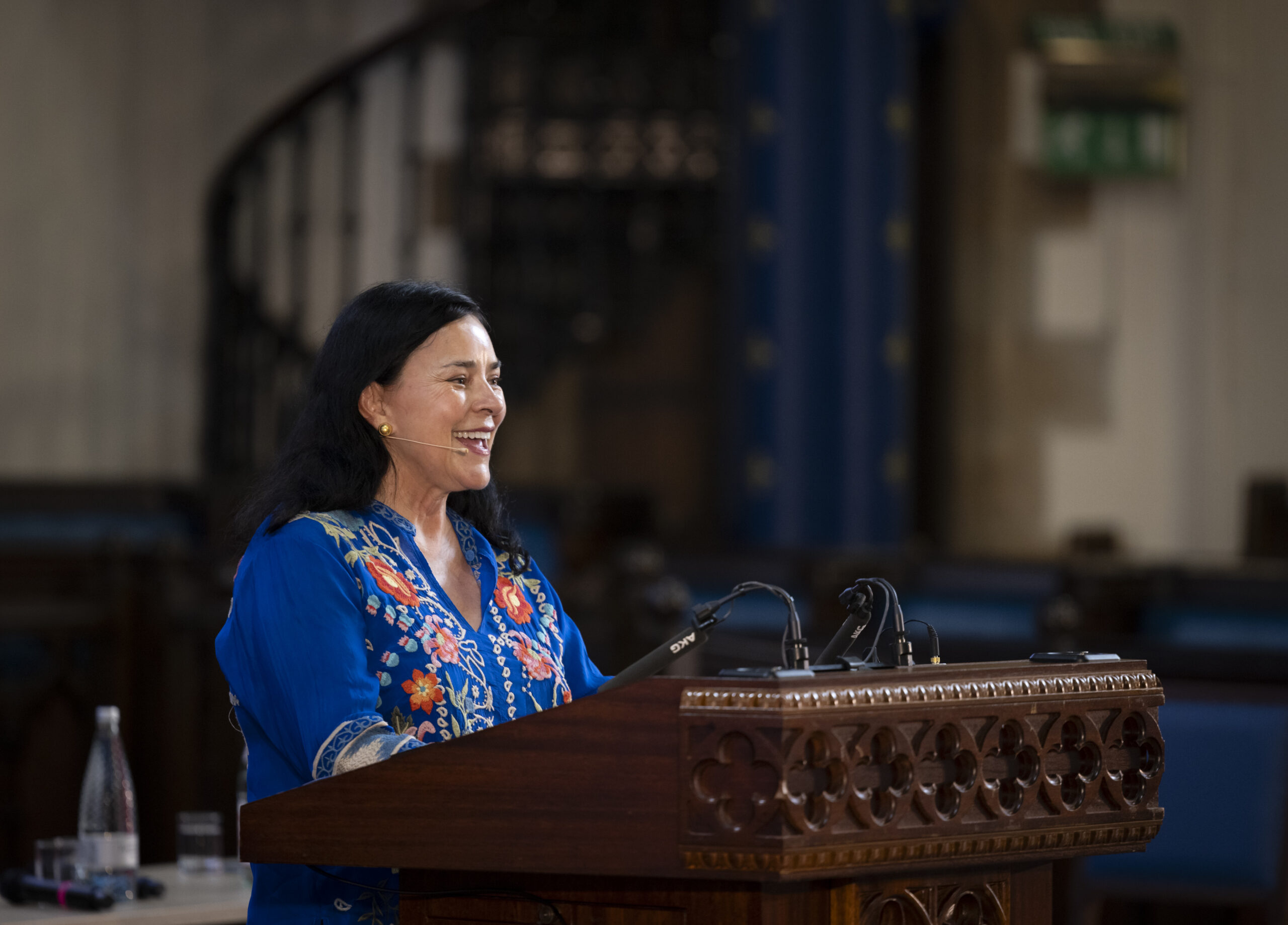 Outlander author Diana Gabaldon today as she opens the 1st international Outlander conference at the University of Glasgow.

Expert scholars and Outlander fans are joining Dr Gabaldon to tackle themes 
such as Jacobite history, screen production, Scottish tourism, Gaelic and Scots, costume design, fandom, Claire Fraser’s medicine, and witchcraft. 

Dr Gabaldon’s talk is entitled, '"Why Scotland? Why Not Mexico?" Genes, Borders, Culture and Fiction: Why They Matter and When They Don't'.

The author, who was awarded an honorary doctorate by the University of Glasgow last year, said: “My lecture will be partly personal, as in why did I write a book set in Scotland. I will also be talking about how do I go about my business of writing, and what, if any, limits do I observe in what I write of how I write it.”

The Outlander literary series is made up of nine thrilling instalments, and tells the tale of a post-Second World War nurse who accidentally time travels to Jacobite Scotland. Outlander became one of the bestselling book series of all time and spawned the hugely popular TV series, currently in its seventh season.

The International Outlander Conference will take place from 18-22 July at the University of Glasgow and promises to be a landmark event. 


Notes to Editors
 
For more information please contact Áine Allardyce, University of Glasgow Communications Team on 07976 201938 or email aine.allardyce@glasgow.ac.uk


Photograph by Martin Shields 
Tel 07572 457000
www.martinshields.com
© Martin Shields