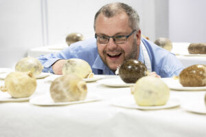 Jon Wilkin Head Judge in the 2023 World Haggis Championships. 