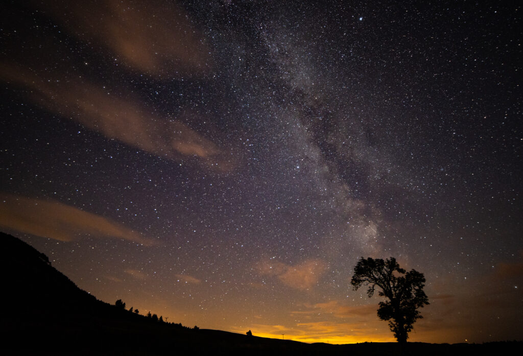 Stars above Galloway Forest Park's Dark Sky Park