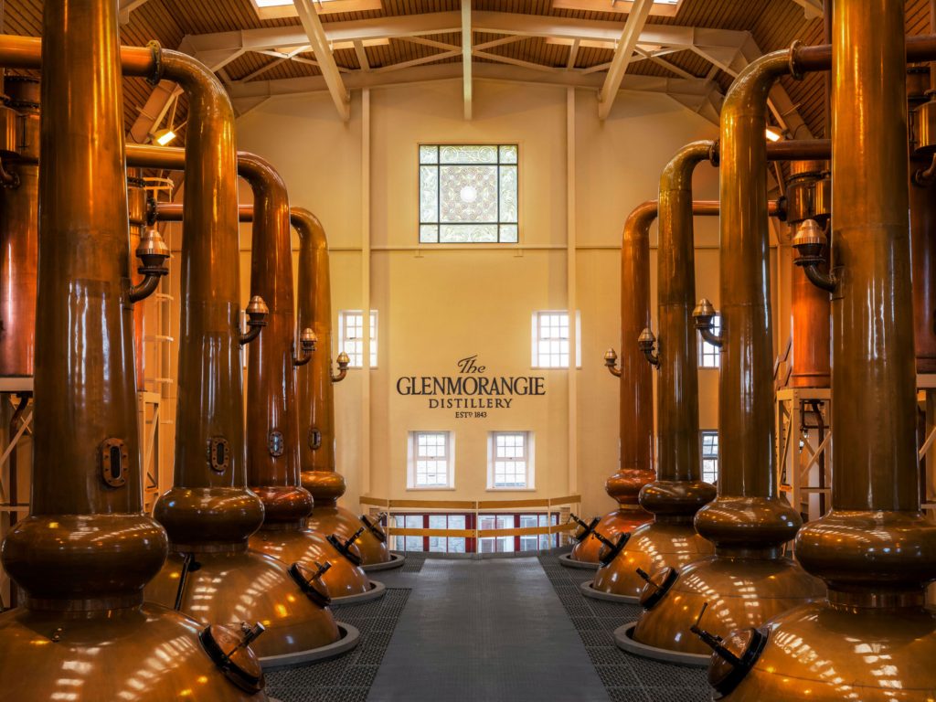Glenmorangie whisky still room