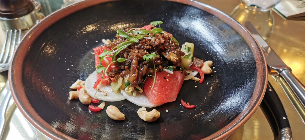 Crispy duck salad at The Ivy Buchanan Street in Glasgow