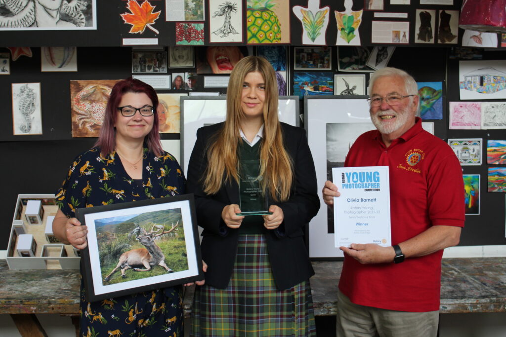 Gordonstoun pupil Olivia Barnett with her winning photo