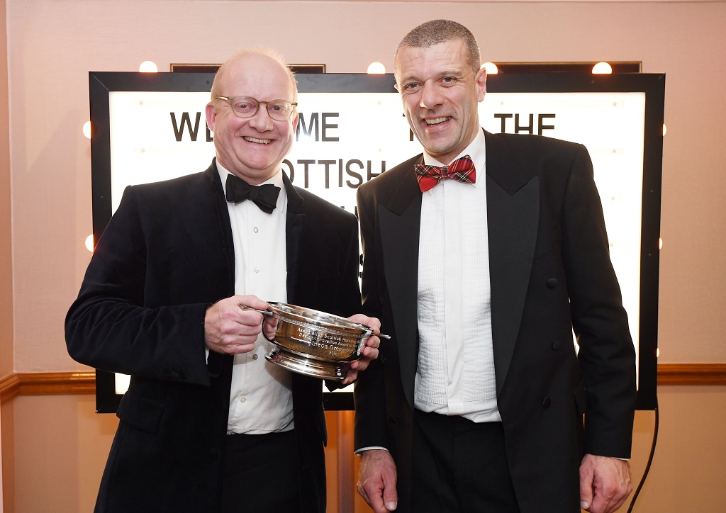Scottish Car of the Year 2021.
Mark Tennant with Stephen Park

Picture by Stuart Vance.