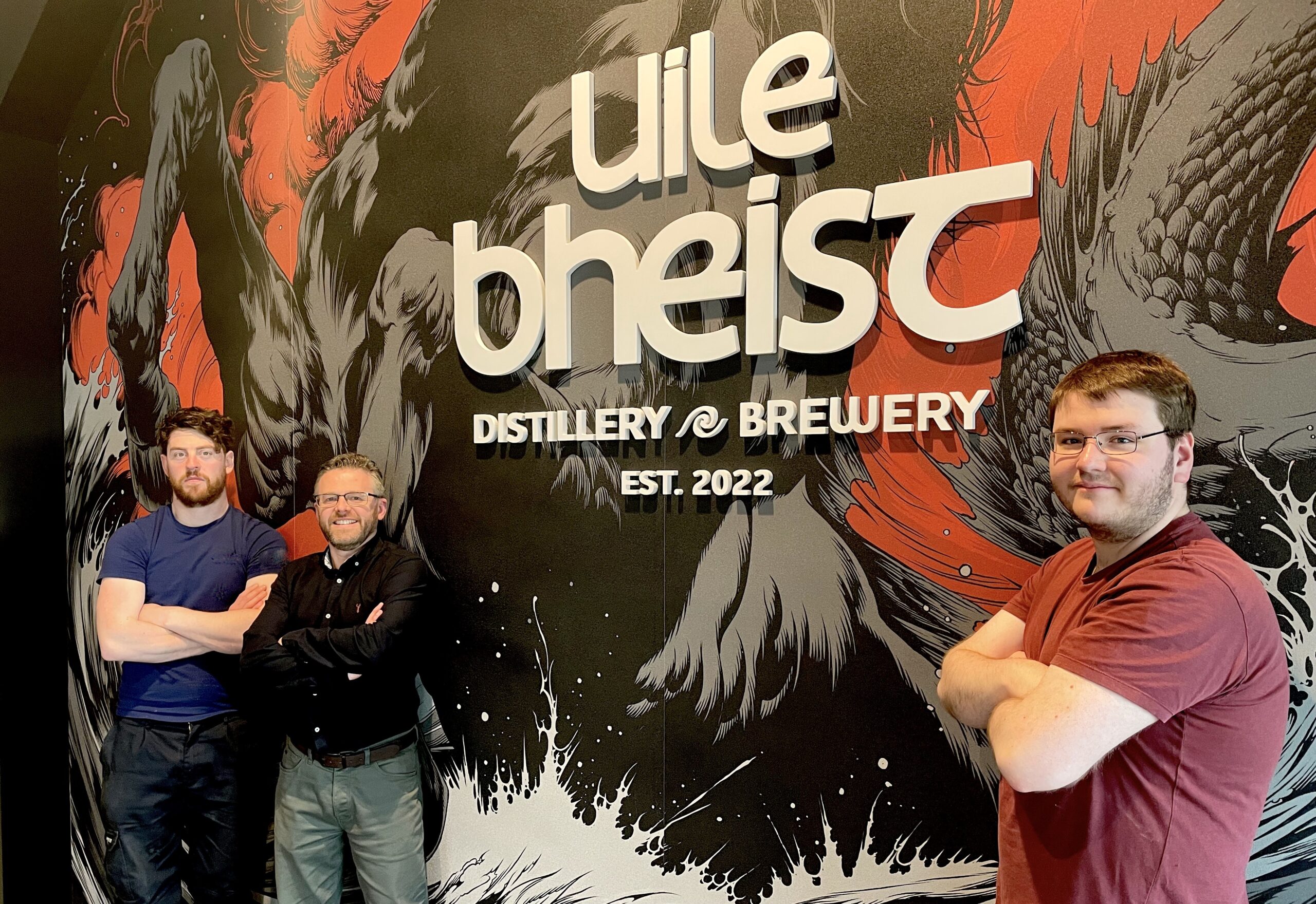 Donnie Christian, Andrew Shearer and Andrew Hodgson, have taken up new roles at Uile-bheist Distillery and Brewer.