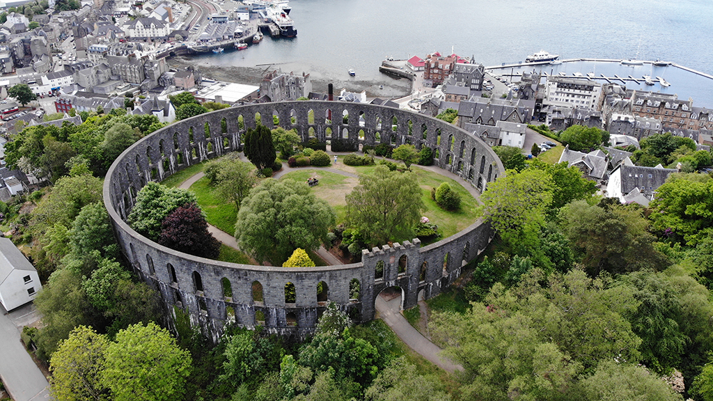 McCraigs Tower Oban Aerial Shot 3