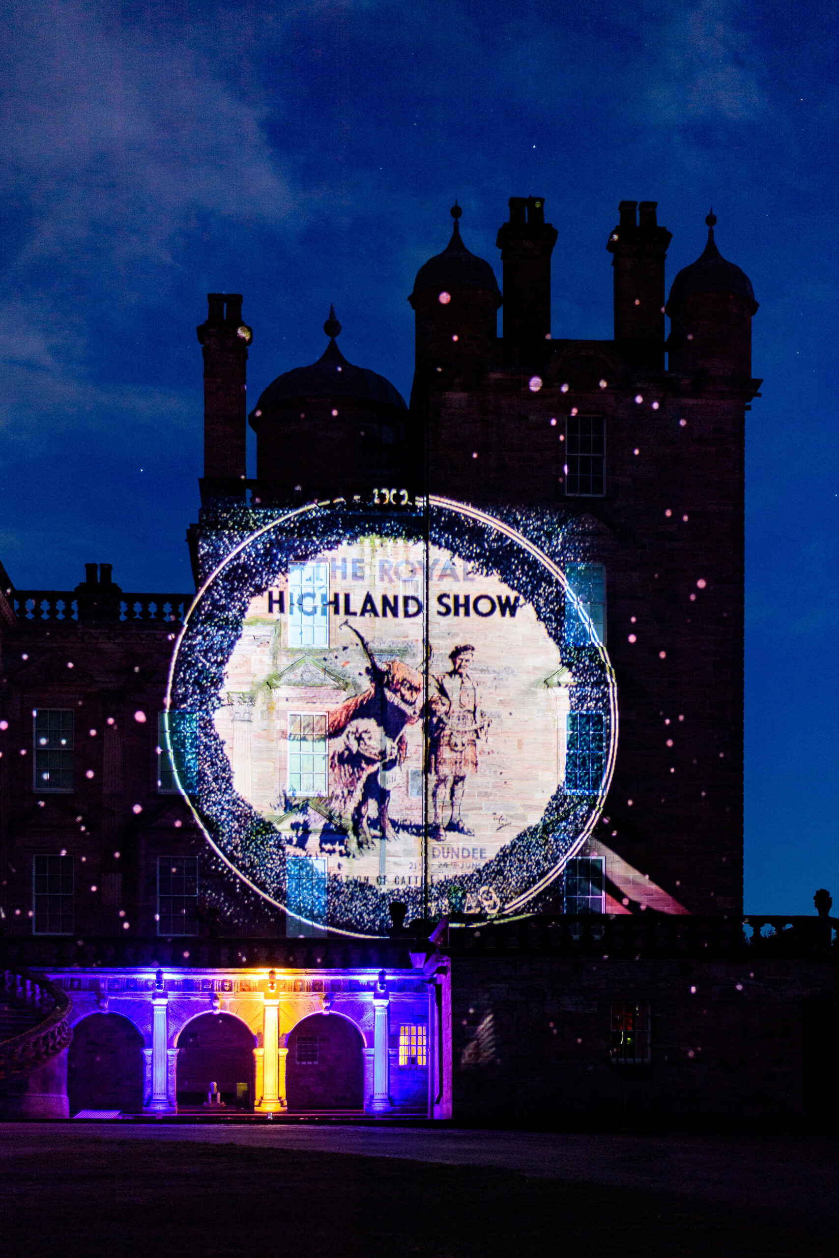 **Pics free to use**

RHS Illuminated, Drumlanrig Castle.

Royal Highland Show celebrates 200 years with immersive projections across Scotland  

The Royal Highland Show is marking its 200th anniversary with a series of immersive storytelling installations across Scotland, animating and projecting its rich history onto historic landmarks and buildings. 

The Royal Highland Show Illuminated, produced in association with Turcan Connell, launched at Edinburgh City Chambers. The events are free to attend, and more information can be found here: www.royalhighlandshow.org/rhs-illuminated/