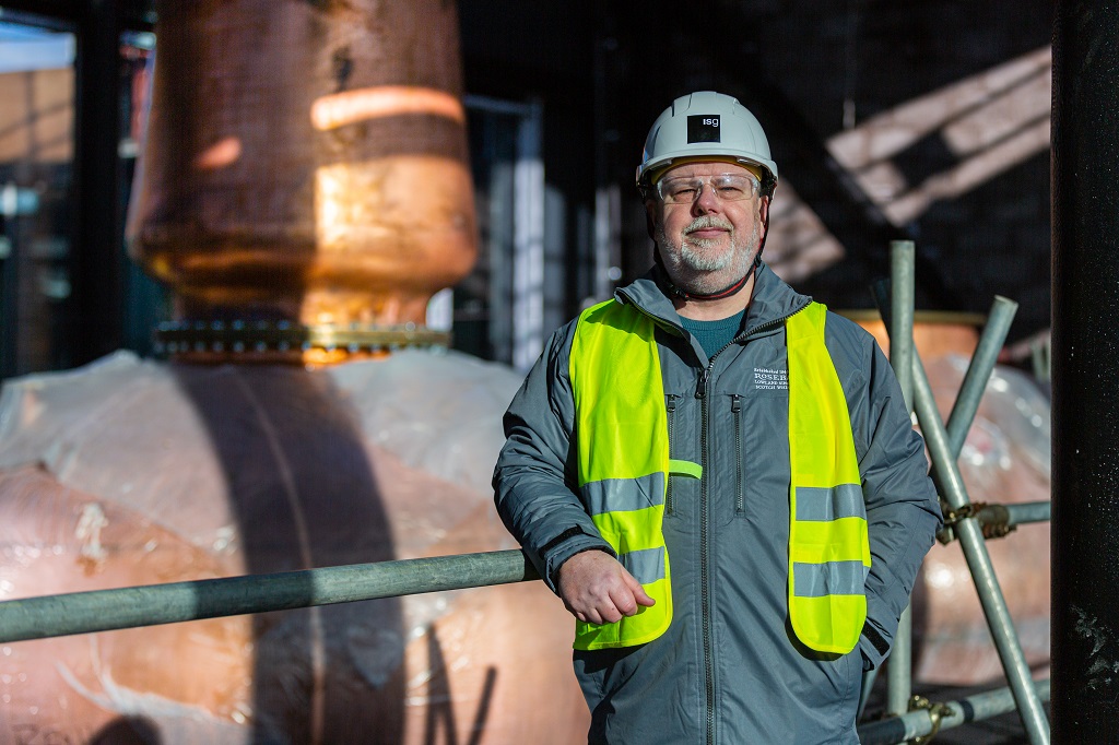 Copper Stills Installation, Rosebank Distillery, Falkirk, 5th March 2022