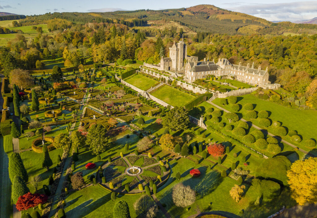 Drummond Castle Gardens in Perthshire