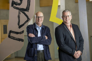 Scottish Opera General Director Alex Reedijk (left) and Music Director Stuart Stratford. Scottish Opera 2022. Credit James Glossop.