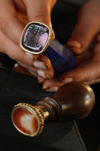 Sir Walter Scott desk seal. Picture Stewart Attwood/Lyon & Turnbull