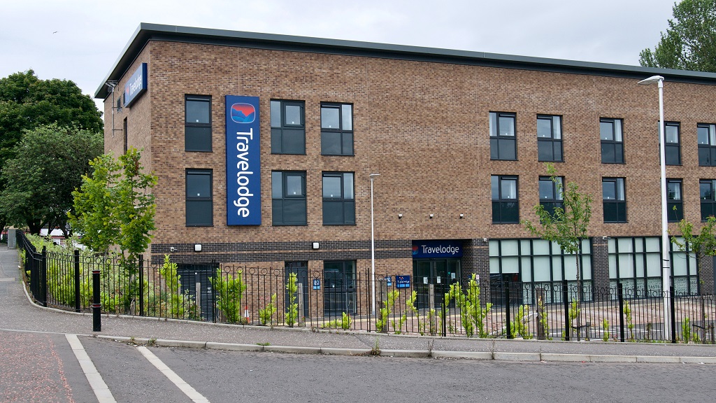 Stirling,,Scotland:,July,14,2020:,Building,Of,Travelodge,In,Stirling