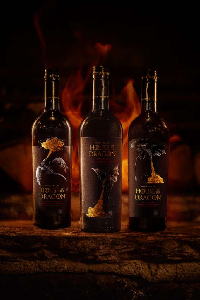 House of the Dragon wine bottle