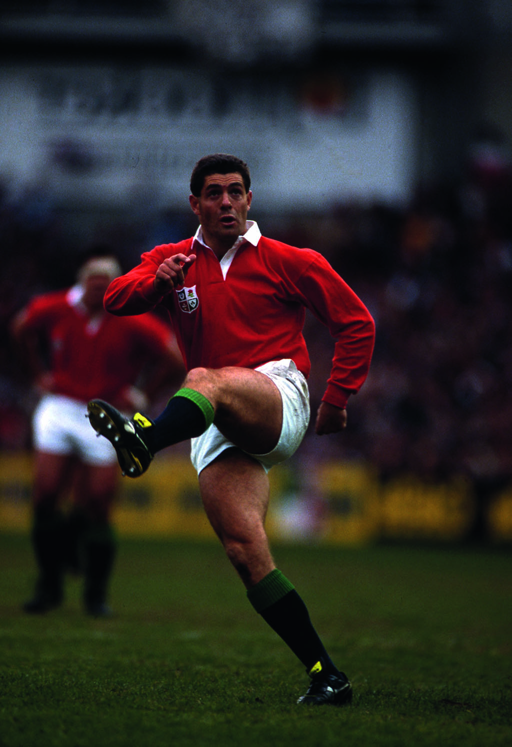 British and Irish Lions Tour of Australia 1989Gavin Hastings shows off his kicking techniqueMandatory Credit ©INPHO/Billy Stickland