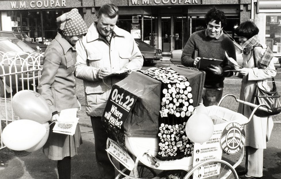 Campaign for Nuclear Disarmament protest Blairgowrie, c.1983. All pictures credit: National Museums Scotland
