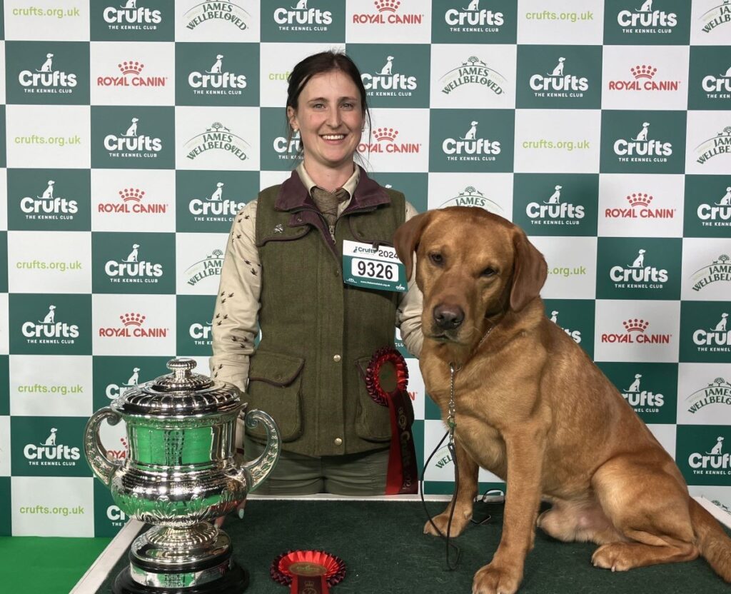 Emma and Tweed at crufts.