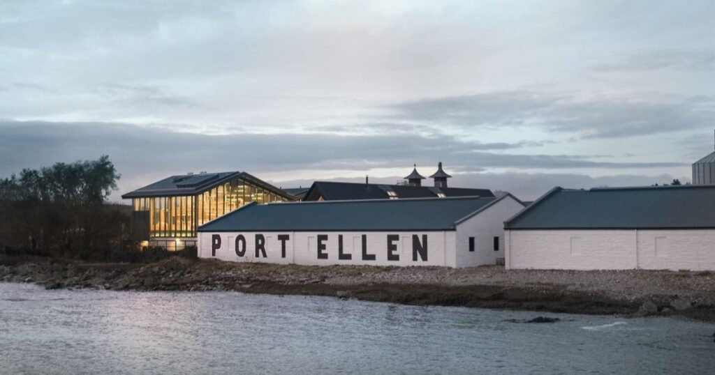 The lights are on at the still house of Port Ellen distillery after 40 years. 