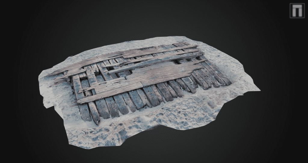 The 250 year old remains of the Sanday Wreck, the identity of which is understood to be Earl of Chatham (c) Wessex Archaeology The 250 year old remains of the Sanday Wreck, the identity of which is understood to be Earl of Chatham. Credit: Wessex Archaeology