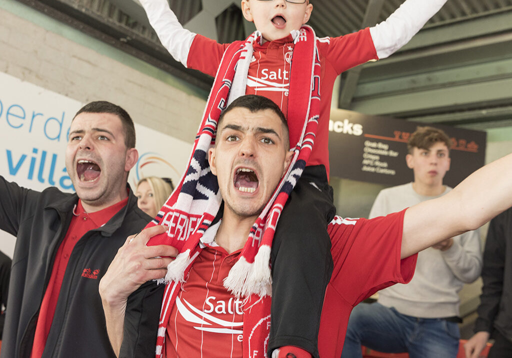 Parr's photograph at Aberdeen Football Club in 2017.