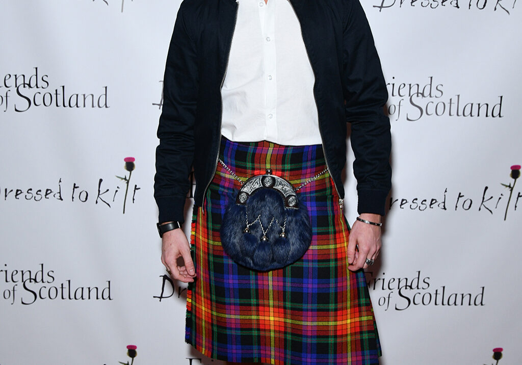 Phil Machugh attends  Dressed To Kilt in New York City to launch the Pride of LGBT tartan (Photo by Jared Siskin/Getty Images for Dressed to Kilt)