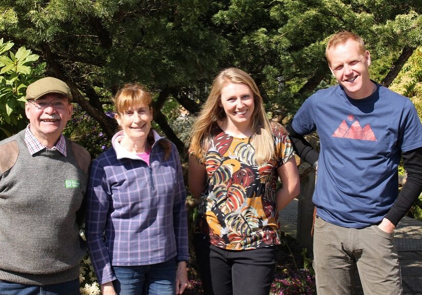 The Beechgrove presenters George Anderson, Carole Baxter, Kirsty Wilson and Brian Cunningham (Photo: Tern TV/BBC Scotland)