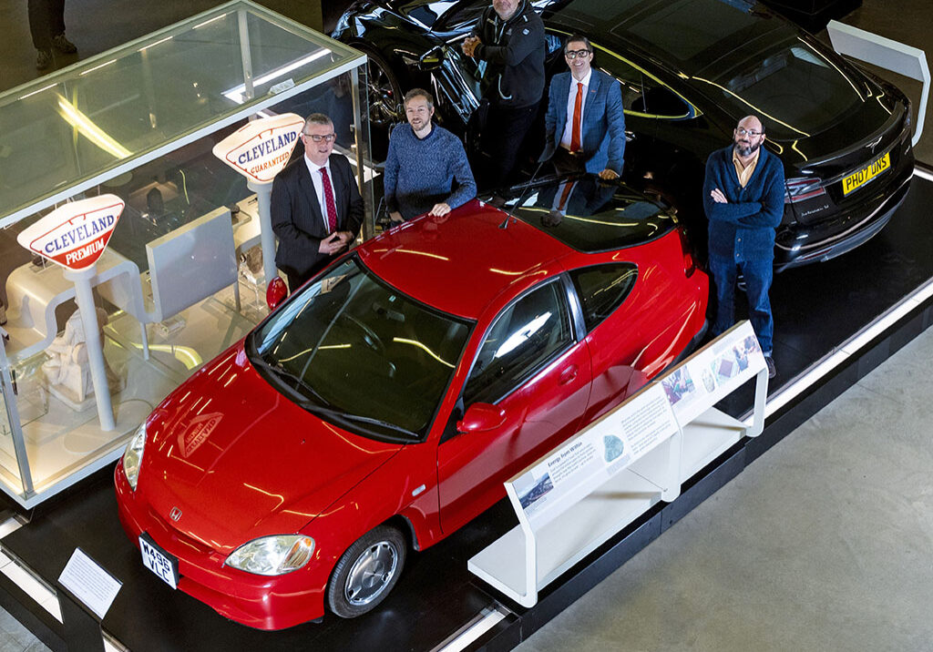 (From left to right) Professor James Watt chair Colin McInnes, Charlie Collins, Chris Clarkson, Aggreko head of new product innovation David McDonald and Professor of engineering science and curator of transport and technology Neil Johnson-Symington (Photo: Craig Williamson / SNS Group)