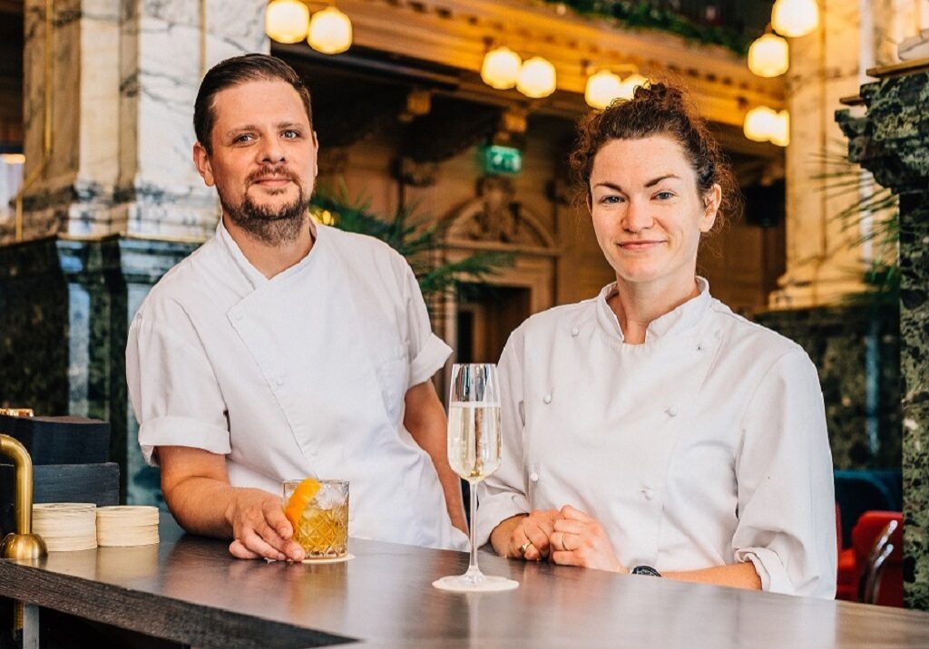 Executive head chef Chris Niven and the head pastry chef Philippa Baker