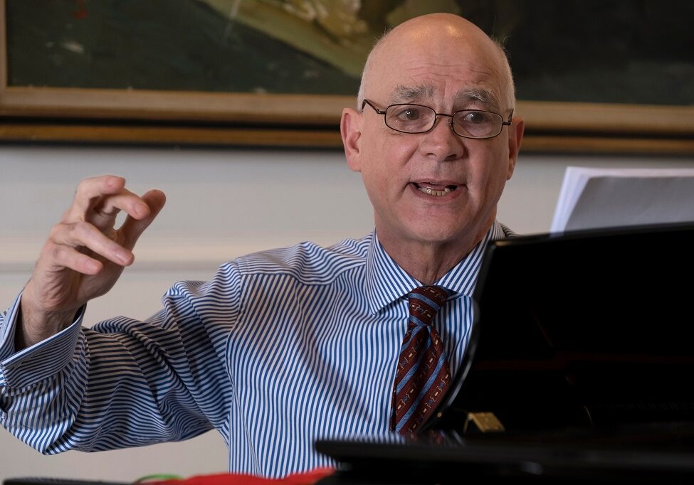 Tom David Wilson, composer, rehearses the piece written as part of St. Mary's Music School's Seven Hills Project to celebrate the Edinburgh school's 50th birthday. 

Free first use. © Tina Norris Photography 2021. 
Contact Tina on 07775 593 830 www.tinanorris.co.uk.