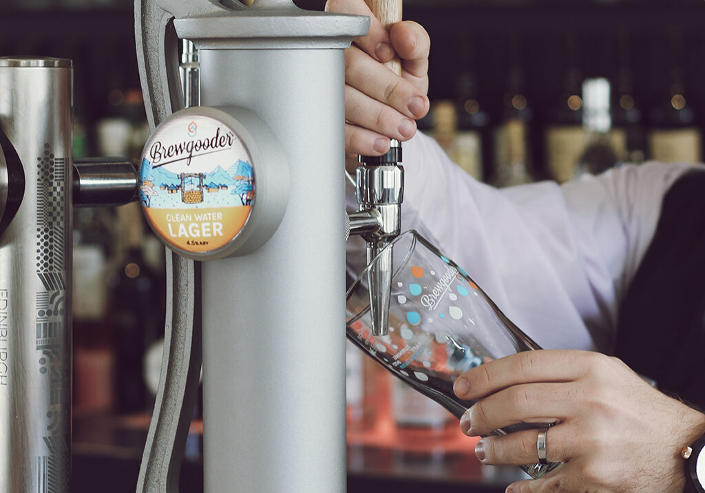 Every pint of Brewgooder sold helps contribute to buying clean water for those who need it