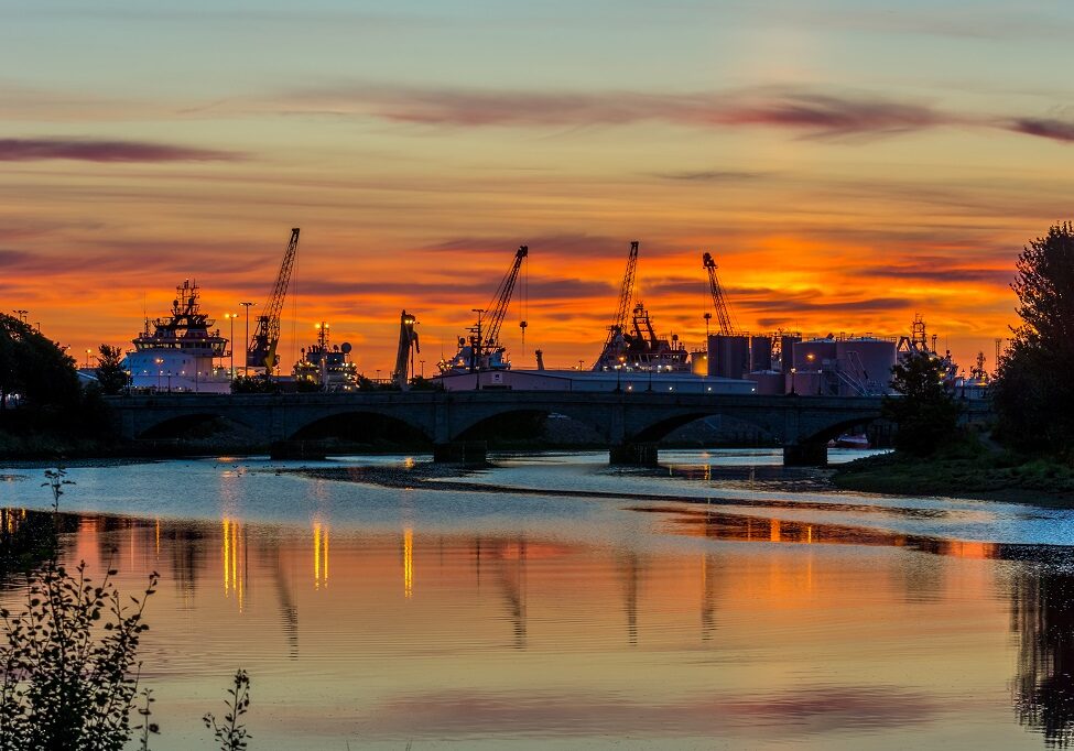 Aberdeen,Harbour,,Scotland,,United,Kingdom,,16th,August,2017.,Aberdeen,Harbour