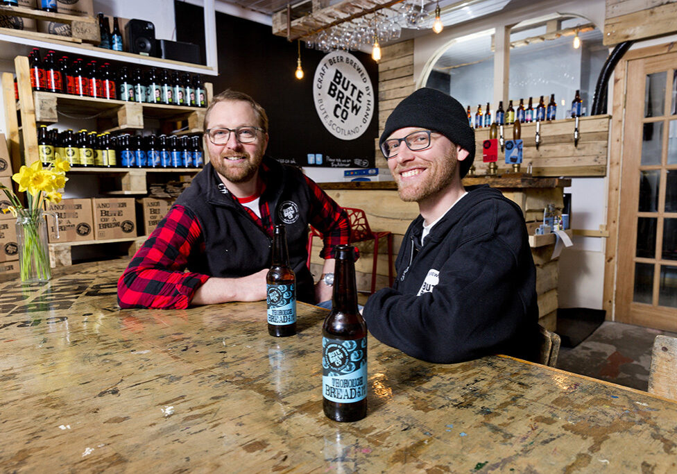 Aidan Canavan (left) and Simon Tardivel of Bute Brew Co