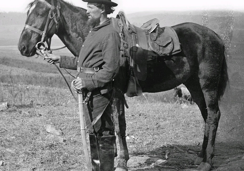 A cavalry orderly at Antietam