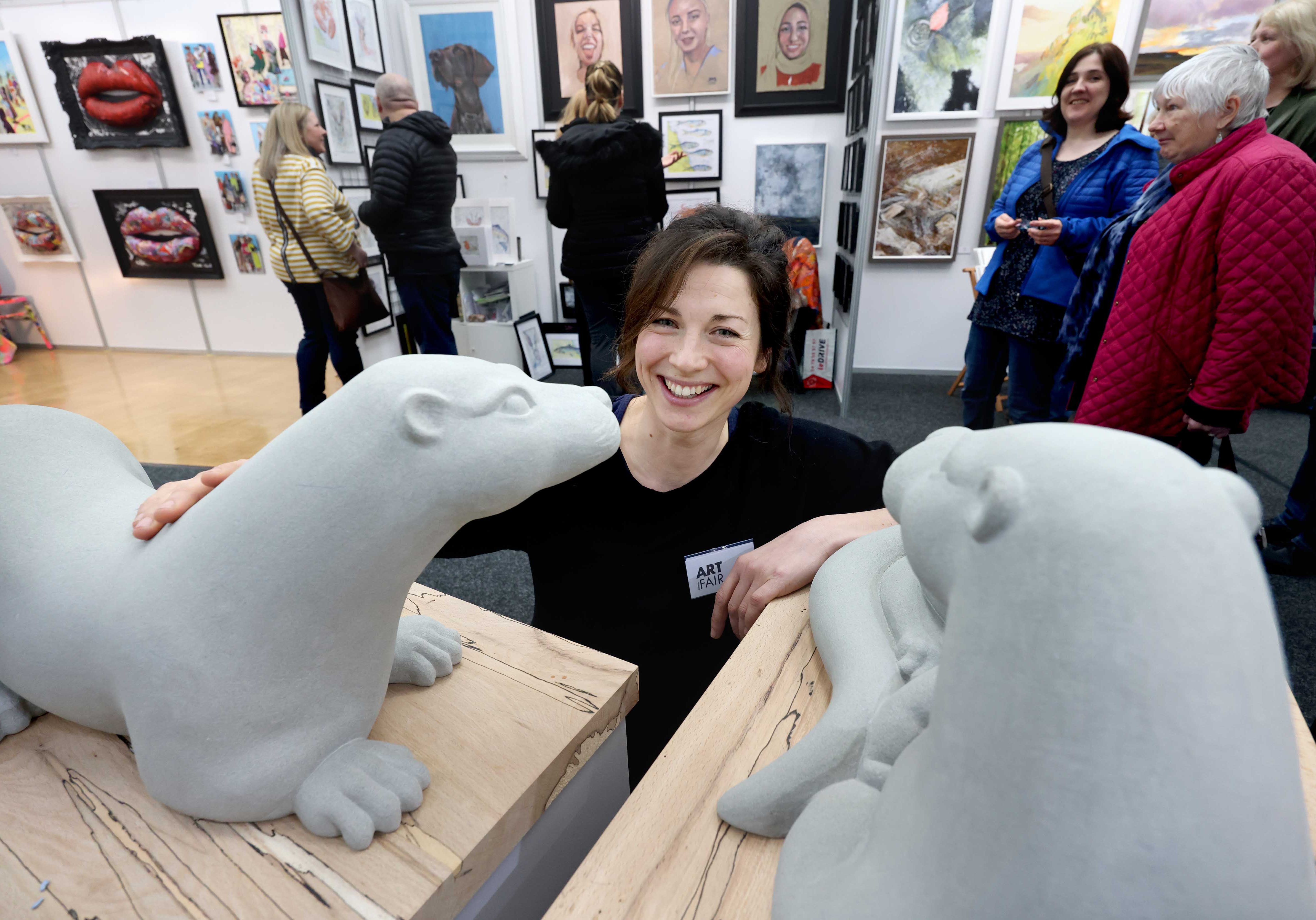 Borders Art Fair (BAF) 2023 Saturday Event, Borders Events Centre, Kelso, 18/03/2023:
Jo Crossland of Scottish Stone Carvers.
Photography for Borders Art Fair from: Colin Hattersley Photography - www.colinhattersley.com - cphattersley@gmail.com - 07974 957 388.