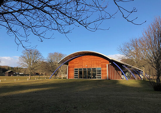 The Blair Castle Caravan Park reception building 