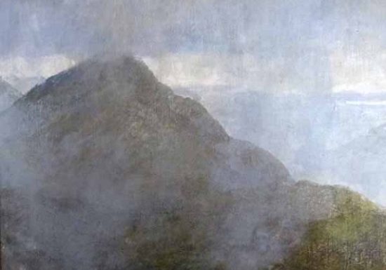 Breaking mists on Mam na Gualainnt, by Keith Salmon