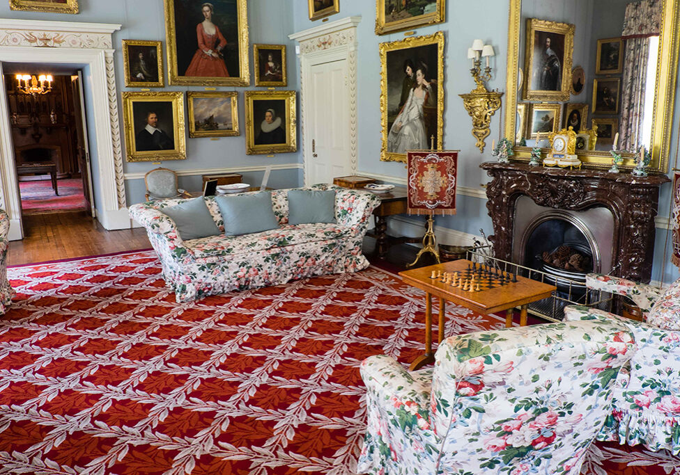 The drawing room at  Brodie Castle