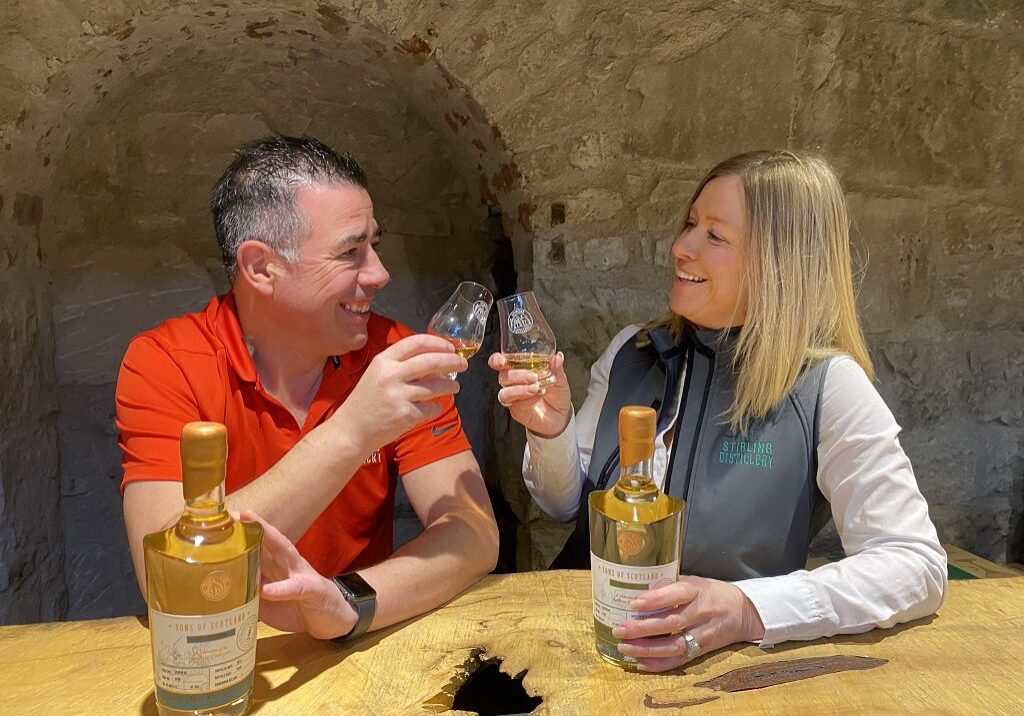 Stirling Distillery co-founders Cameron and June McCann