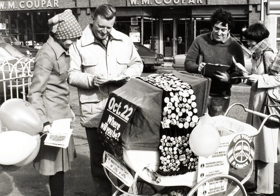 Campaign for Nuclear Disarmament protest Blairgowrie, c.1983. All pictures credit: National Museums Scotland
