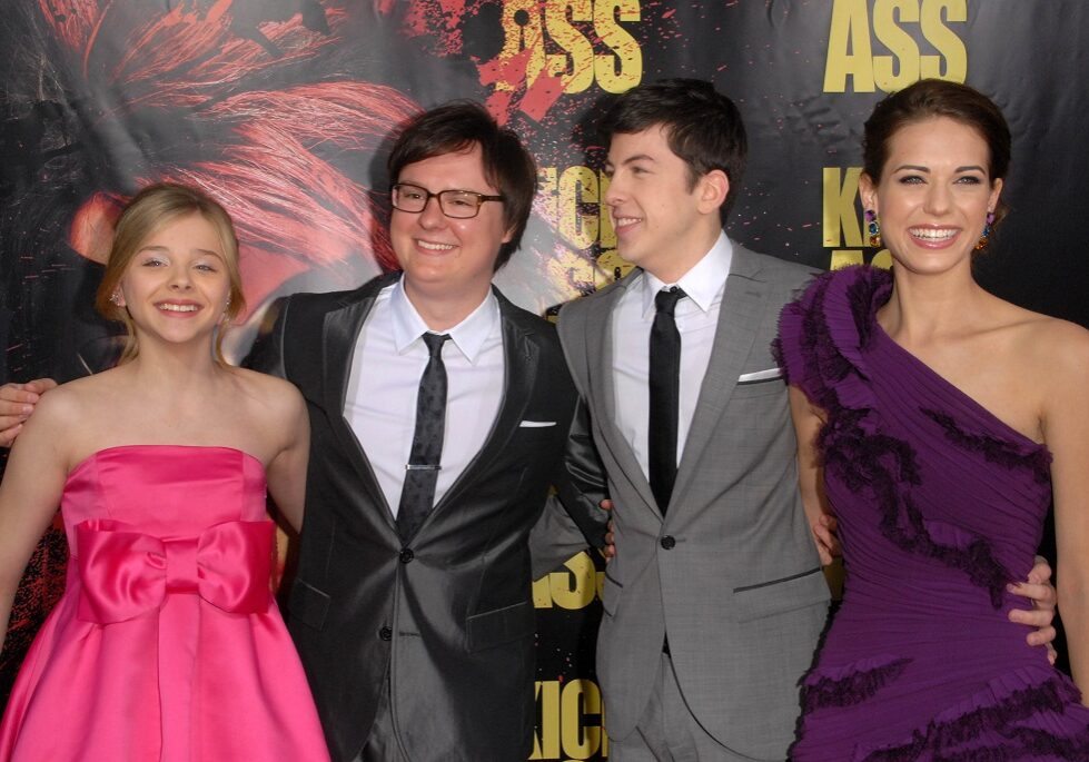 Chloe Moretz, Clark Duke, Christopher Mintz-Plasse and Lyndsy Fonseca starred in the big screen version of Kick Ass