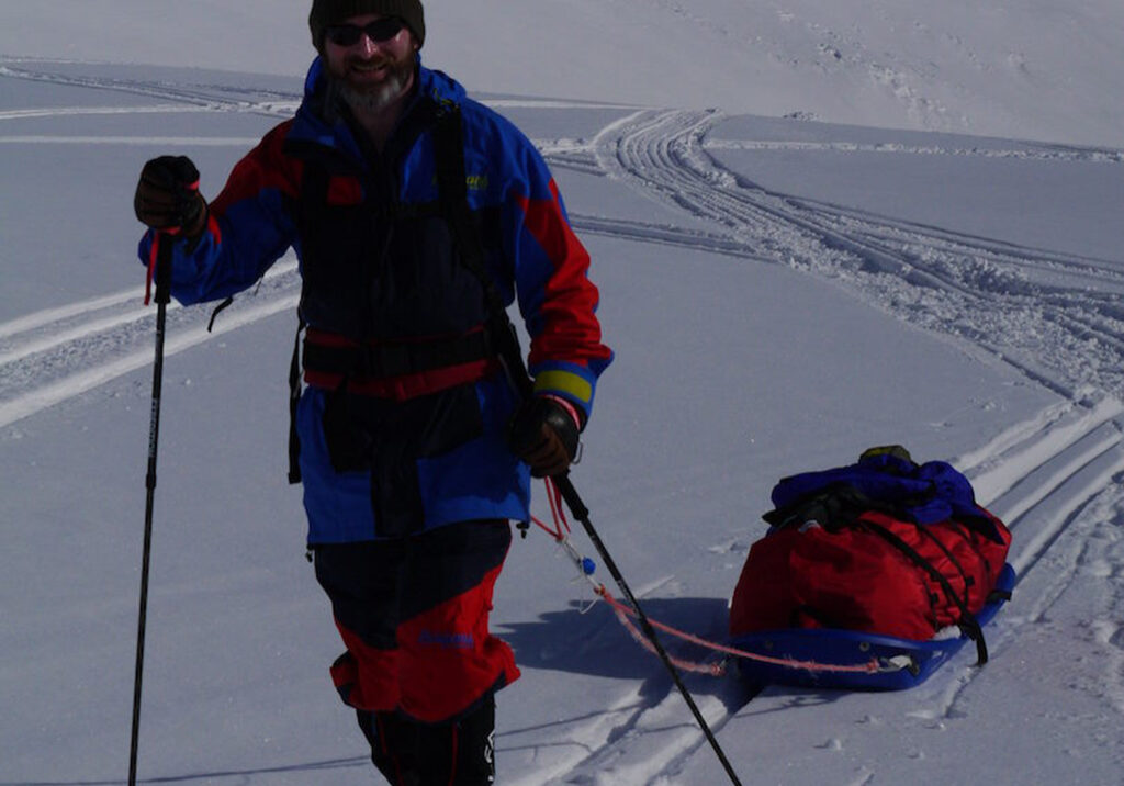 Craig Mathieson on an expedition in Greenland