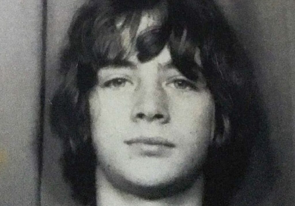 Craig Robertson’s passport photograph for the family’s first foreign holiday to Spain when he was around 15.(Photo: Angus Blackburn)
