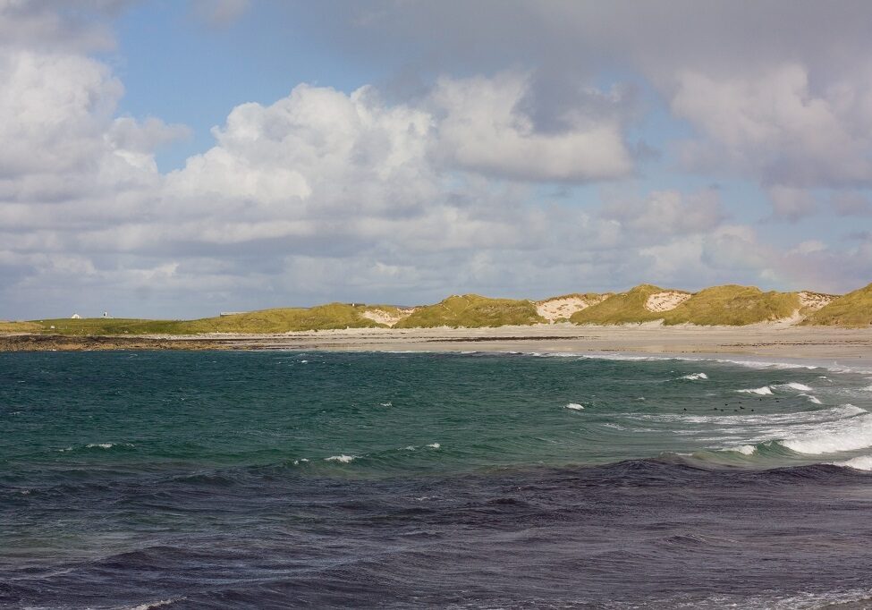 Cula Bay beach on the isle of Benbecula in the Outer Hebrides