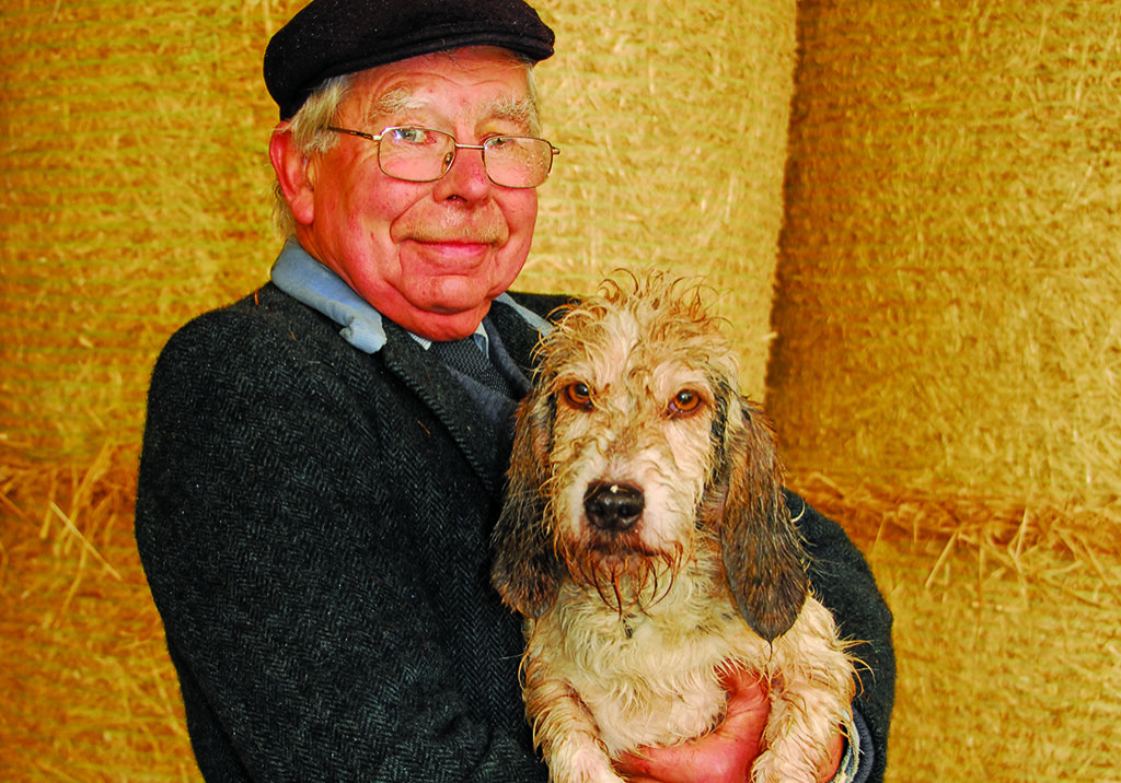 Robert Thorne with a drookit mutt