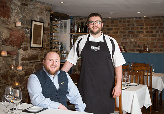 David Lapsley and John McNulty, at the Etive in Oban