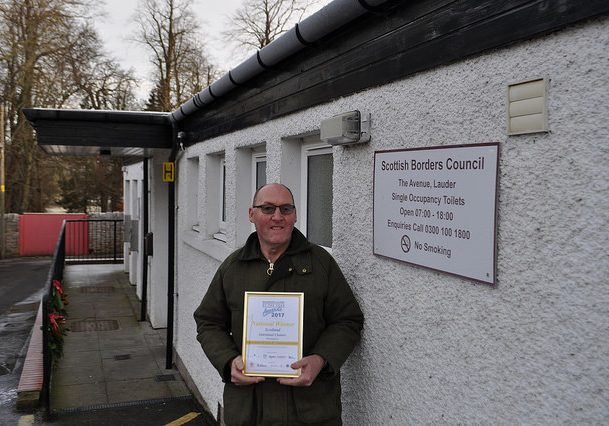 Douglas Heatlie won Scottish toilet attendant of the year at the Loo of the Year awards for his efforts maintaining the Avenue at Lauder