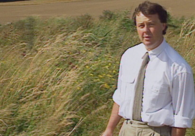 Landward presenter Euan McIlwraith in his earlier presenting days