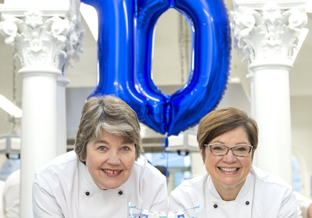 Edinburgh New Town Cookery School Principal Fiona Burrell (L) and her Vice Principal Annette Sprague  (Photo: Lesley Martin)