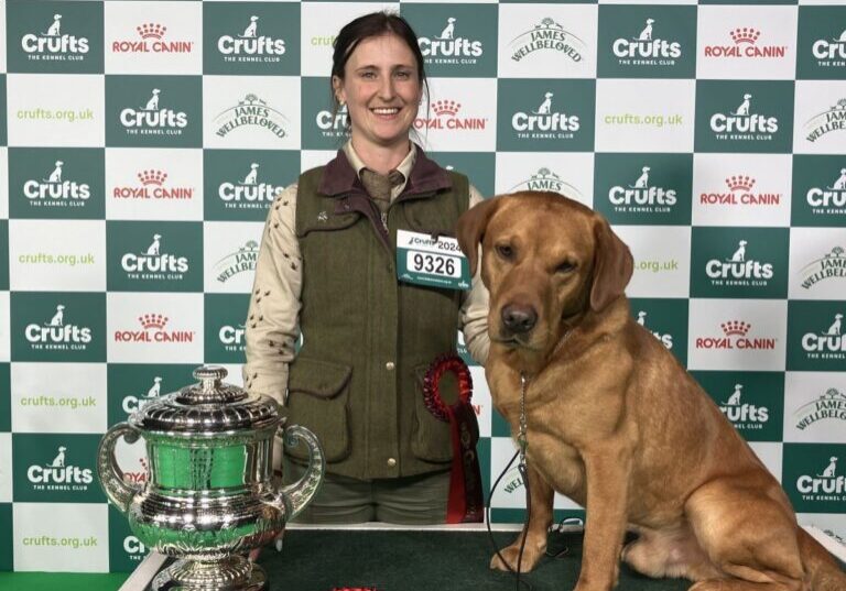 Emma and Tweed at crufts.