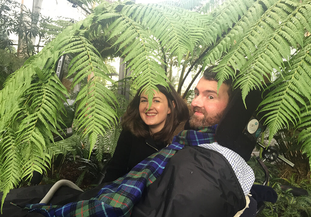 Euan and Kiki MacDonald visit botanic gardens